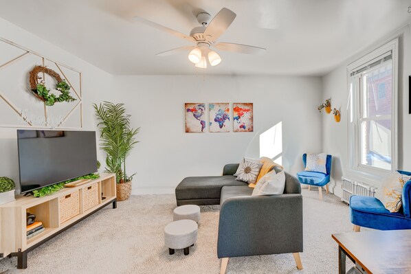 Pottstown Vacation Rental | 3BR | 1BA | Stairs Required | 1,550 Sq Ft