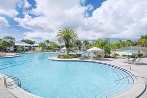 Dive into relaxation in our crystal-clear resort pool, your oasis under the sun.