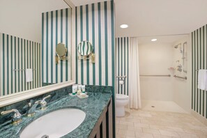 Luxurious bathroom with a jetted tub for ultimate relaxation.