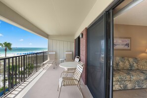 Spacious Balcony with Gulf Front View