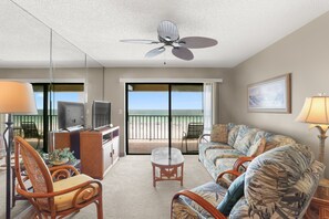 Living Room With Balcony Access