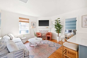 Spacious living room with seating for your entire group
