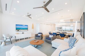 Sectional in living room.