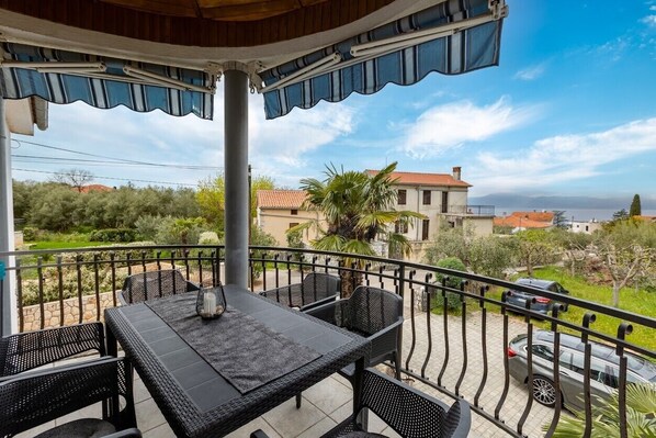 Terrace with a sea view