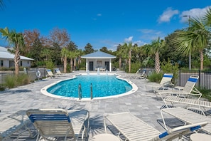 Relax around this gorgeous pool