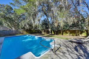 Backyard | Private Pool | Lounge Seating