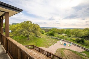 The perfect spot to enjoy the sunset from our outdoor patio.
