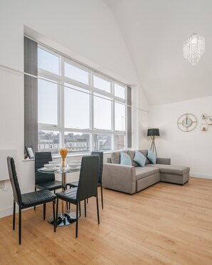 Living room and dining table