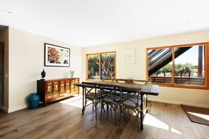 Tons of natural light in the dining 