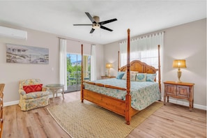Master bedroom with king size bed