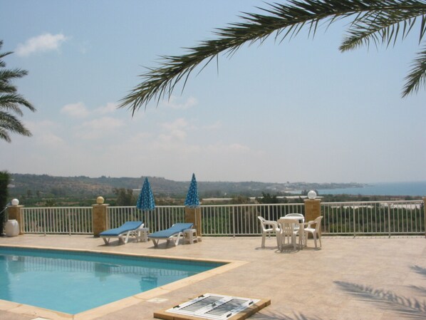 stunning view to the ocean & bananas groves