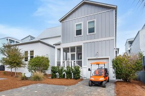 FREE 6 seater golf cart included with your stay at Serenity Now Beach House!