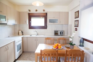 Kitchen with dining area