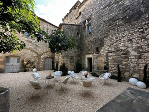 Seating in Courtyard