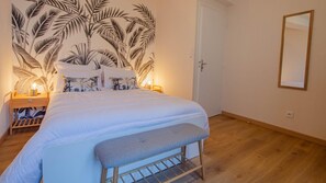 Chambre double à l'étage.
