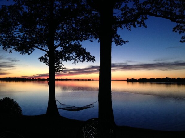 Backyard sunset 