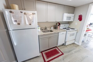 Remodeled Kitchen Area with Full Sized Appliances