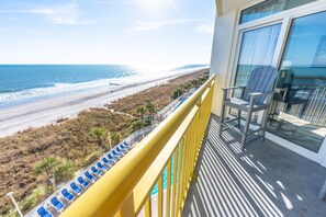 Large Balcony with Direct Oceanfront Views