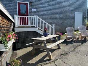Boathouse entry with keypad lock