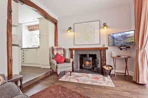 Mole's Cottage in Coniston log burner
