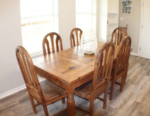 Dining with a view. Perfect for a family meal.