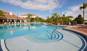 Main heated lake side pool