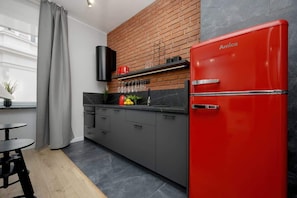 Kitchen with an oven