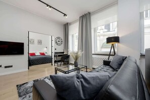 Living room with a two small tables