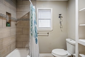 Unwind and recharge in the serenity of this thoughtfully appointed bathroom