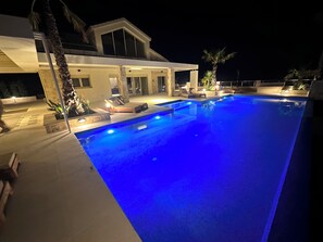 Evenings relaxing by the pool