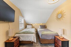 Bring the kids or your friends along with extra room for an air mattress, 43" TV