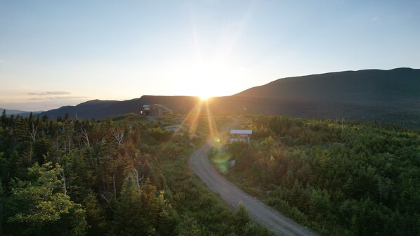the sunsets and sunrises are amazing at this property-saddleback to the right.