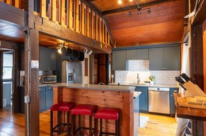 Experience the heart of our home: the kitchen area