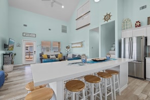 Great open concept kitchen and living perfect for getting together.