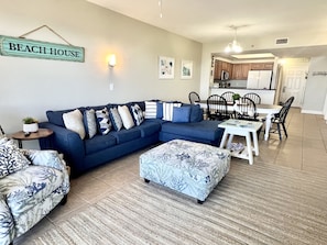New sleeper sectional, new living room furniture