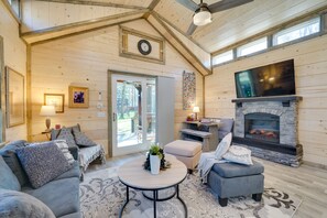 Living Room | Smart TV | Electric Fireplace