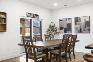 Dining Table & Patio Access