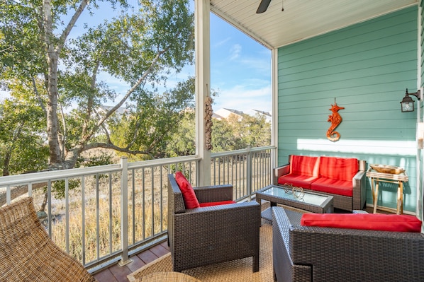Screen Porch W/ Marsh View