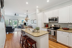 Open Floor Plan Kitchen, Dining, and Living room
