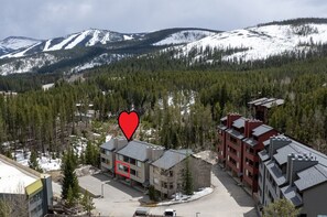 Our condo is the best of both worlds - right in town, but the closest condo to the mountain next to staying on mountain!