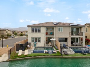 Lakefront escape with a private pool.