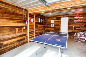 Garage converted into gameroom