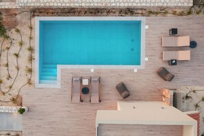 Aerial photo of the pool


