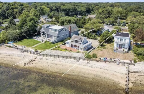 Ariel photo, beach front property