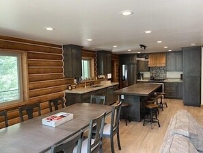 Kitchen and dining area