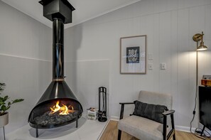 Vintage 1960s era Preway fireplace with complementary firewood provided on site