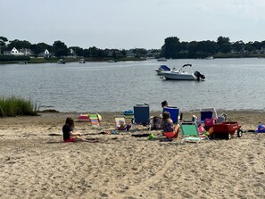 Semi-private beach directly across the street, perfect for families!