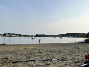 Semi-private beach directly across the street. 