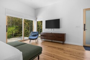 Master suite reading corner and TV