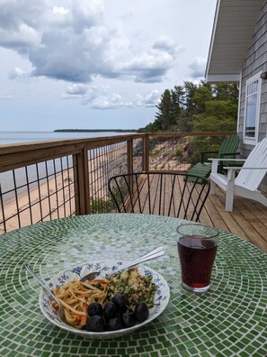 Lakeside deck
